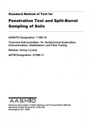 Standardtestmethode für Penetrationstests und Split-Barrel-Probenahme von Böden