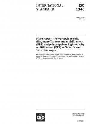 Faserseile – Polypropylen-Spaltfolie, Monofilament und Multifilament (PP2) und hochfestes Polypropylen-Multifilament (PP3) – 3-, 4-, 8- und 12-litzige Seile
