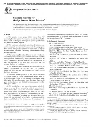 Standardpraxis für Greige-Glasgewebe (Standard + Redline PDF Bundle)