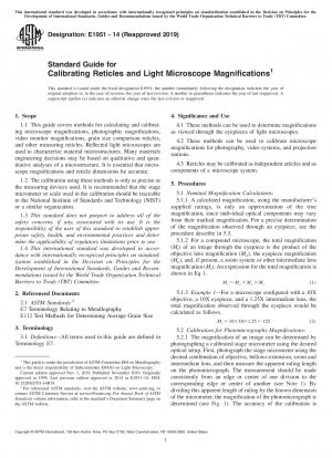 Standardhandbuch zur Kalibrierung von Absehen und Lichtmikroskopvergrößerungen