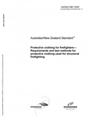 Schutzkleidung für Feuerwehrleute – Anforderungen und Prüfverfahren für Schutzkleidung für die bauliche Brandbekämpfung