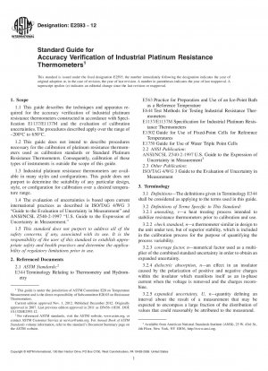 Standardhandbuch zur Genauigkeitsüberprüfung industrieller Platin-Widerstandsthermometer