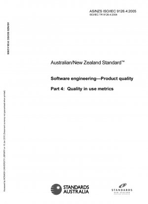 SoftwareentwicklungProduktqualität Teil 4: Nutzungsqualitätsmetriken (ISO/IEC TR 9126-4: 2004)
