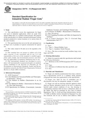 Standardspezifikation für industrielle Gummi-Fingerlinge