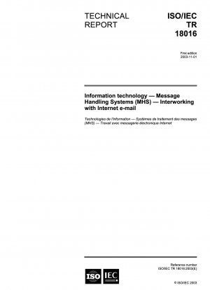Informationstechnologie – Message Handling Systems (MHS): Zusammenarbeit mit Internet-E-Mail