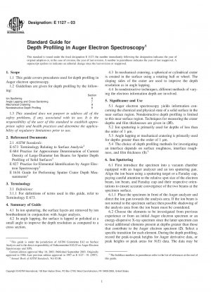 Standardhandbuch für die Tiefenprofilierung in der Auger-Elektronenspektroskopie