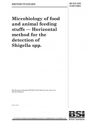Mikrobiologie von Lebensmitteln und Futtermitteln - Horizontale Methode zum Nachweis von Shigella spp