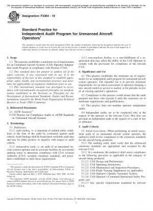 Standardpraxis für unabhängige Auditprogramme für unbemannte Luftfahrzeugbetreiber
