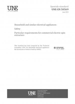Elektrische Haushaltsgeräte und ähnliche Geräte – Sicherheit – Besondere Anforderungen für gewerbliche elektrische Wäscheschleudern