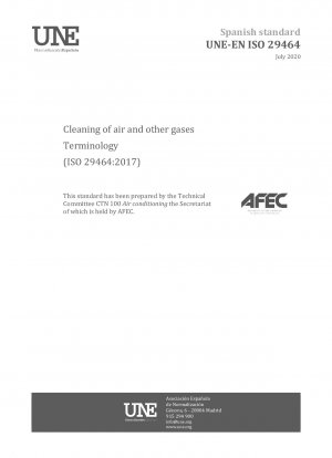 Reinigung von Luft und anderen Gasen – Terminologie (ISO 29464:2017)