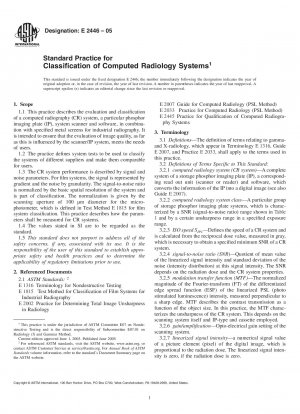 Standardpraxis zur Klassifizierung computergestützter Radiologiesysteme
