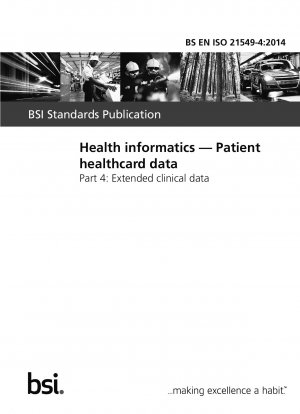 Gesundheitsinformatik. Daten der Patienten-Gesundheitskarte. Erweiterte klinische Daten