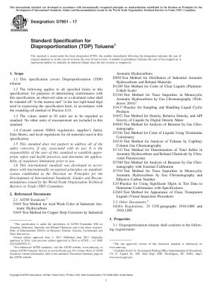 Standardspezifikation für die Disproportionierung (TDP) von Toluol
