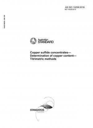 Kupfersulfidkonzentrate – Bestimmung des Kupfergehalts – Titrimetrische Methoden
