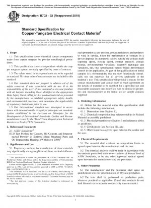 Standardspezifikation für elektrisches Kupfer-Wolfram-Kontaktmaterial