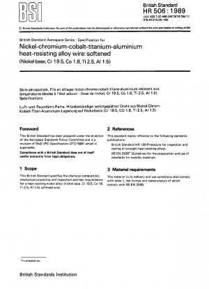 Draht aus hitzebeständiger Nickel-Chrom-Kobalt-Titan-Aluminium-Legierung: erweicht (Nickelbasis, Cr 19,5, Co 18, Ti 2,5, Al 1,5)