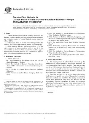 Standardtestmethoden für Ruß in SBR (Styrol-Butadien-Kautschuk) – Rezept und Bewertungsverfahren