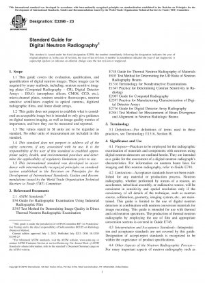 Standardhandbuch für die digitale Neutronenradiographie