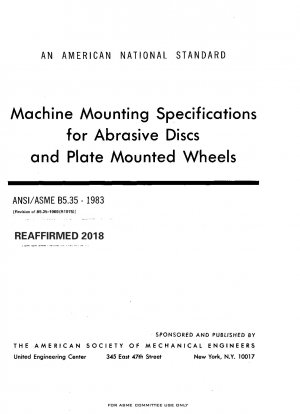 Spezifikationen für die Maschinenmontage von Schleifscheiben und Scheibenrädern
