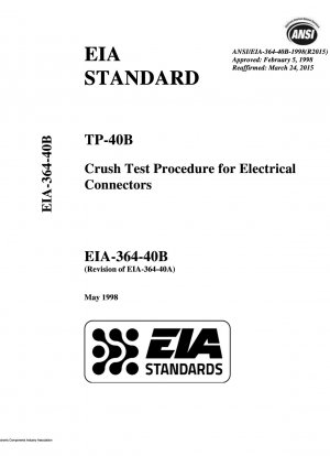 TP-40B Drucktestverfahren für elektrische Steckverbinder