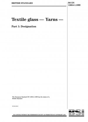 Textilglas - Garne - Bezeichnung