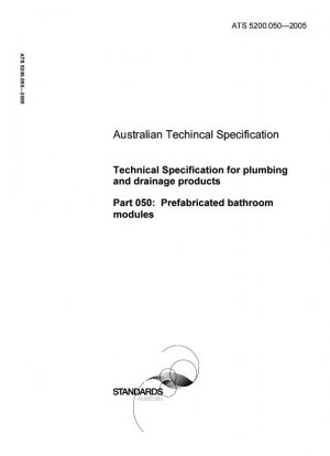 Technische Spezifikation für Sanitär- und Entwässerungsprodukte – Vorgefertigte Badezimmermodule