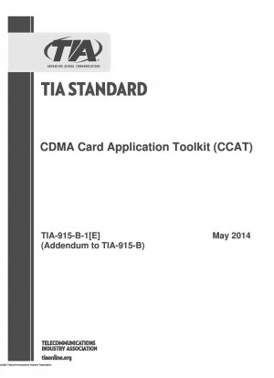 CDMA Card Application Toolkit (CCAT) (Enthält Anhang 1 zu TIA-915-B)