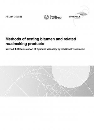 Methoden zur Prüfung von Bitumen und verwandten Straßenbauprodukten, Methode 4: Bestimmung der dynamischen Viskosität mittels Rotationsviskosimeter