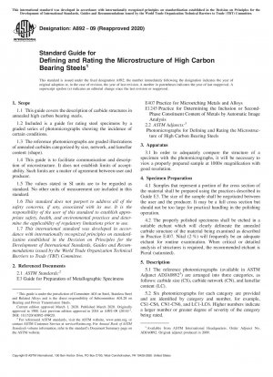 Standardhandbuch zur Definition und Bewertung der Mikrostruktur von Lagerstählen mit hohem Kohlenstoffgehalt