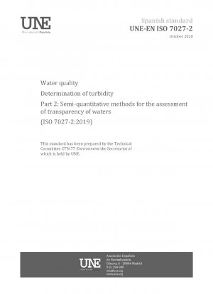 Wasserqualität – Bestimmung der Trübung – Teil 2: Semiquantitative Methoden zur Beurteilung der Transparenz von Gewässern (ISO 7027-2:2019)