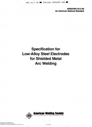 Spezifikation für Elektroden aus niedriglegiertem Stahl für das Schutzgasschweißen