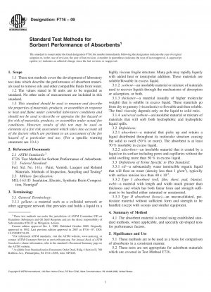 Standardtestmethoden für die Sorptionsleistung von Absorptionsmitteln