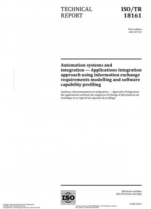 Automatisierungssysteme und Integration. Anwendungsintegrationsansatz unter Verwendung der Modellierung von Informationsaustauschanforderungen und der Erstellung von Softwarefähigkeitsprofilen