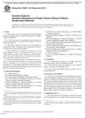 Standardhandbuch für die Abriebfestigkeit von Textilgeweben (Rotationsplattform, Doppelkopfmethode)