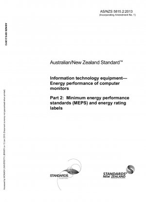 Energieeffizienz Mindestenergieleistungsstandards (MEPS) und Energiebewertungsetiketten für Computermonitore von Geräten der Informationstechnologie