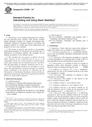 Standardpraxis zur Berechnung und Verwendung grundlegender Statistiken