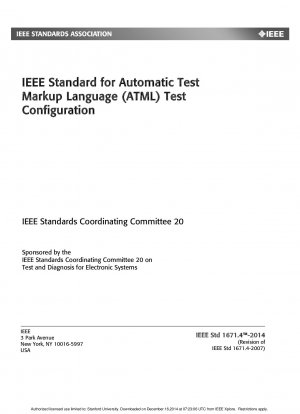 IEEE-Standard für die Testkonfiguration der Automatic Test Markup Language (ATML).