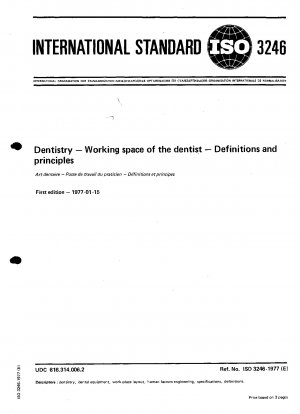 Zahnheilkunde – Arbeitsbereich des Zahnarztes – Definitionen und Grundsätze