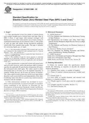 Standardspezifikation für elektroschmelzgeschweißte Stahlrohre (NPS 4 und höher)