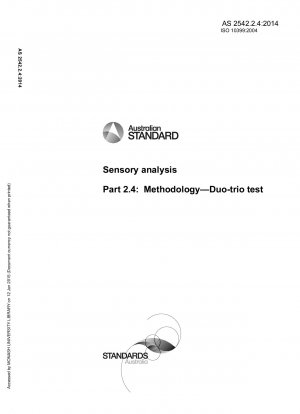 Sensorische Analyse, Teil 2.4: Methodik – Duo-Trio-Test