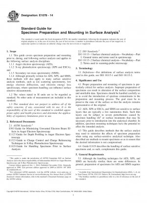 Standardhandbuch für die Probenvorbereitung und -montage in der Oberflächenanalyse