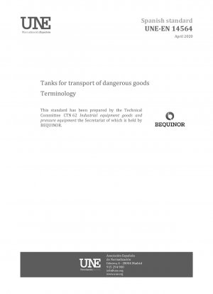 Tanks für den Transport gefährlicher Güter – Terminologie