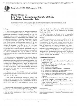 Standardhandbuch für Datenfelder zur computergestützten Übertragung digitaler radiologischer Untersuchungsdaten