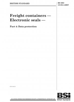 Frachtcontainer - Elektronische Siegel - Datenschutz