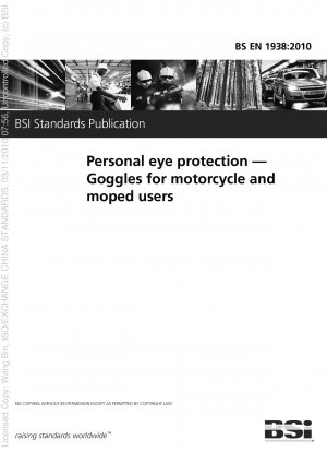 Persönlicher Augenschutz. Schutzbrille für Motorrad- und Mopedbenutzer
