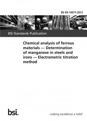 Chemische Analyse von Eisenmaterialien. Bestimmung von Mangan in Stählen und Eisen. Elektrometrische Titrationsmethode