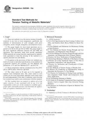 Standardprüfmethoden für die Zugprüfung metallischer Werkstoffe