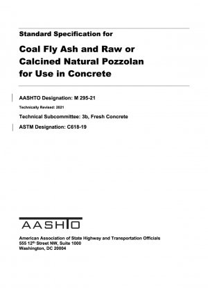 Standardspezifikation für Kohlenflugasche und rohes oder kalziniertes natürliches Puzzolan zur Verwendung in Beton