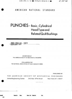 Stempel – Basistyp mit zylindrischem Kopf und zugehörigen Pinolenbuchsen