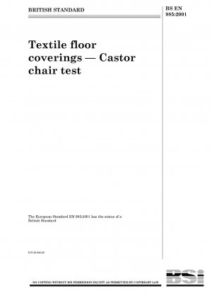 Textile Bodenbeläge – Stuhlrollentest